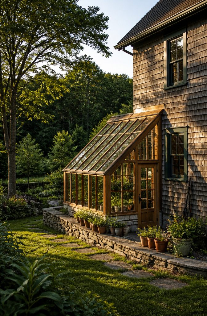 Greenhouse Attached to House: A Complete Building Guide 7 A lean-to greenhouse with a single sloping roof.